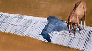 Quadro do cavalo Caramelo - Reprodução / José Acuña