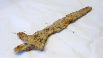 Espada da Era Viking descoberta na Noruega - Divulgação/Conselho do Condado de Rogaland