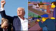 Atentado contra Trump e cena de Os Simpsons - Getty Images e Reprodução/Redes Sociais
