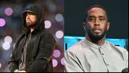 Eminem (à esqu.) e Diddy (à dir.) - Getty Images