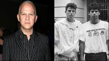 Ryan Murphy (à esqu.) e Erik e Lyle Menendez (à dir.) - Getty Images