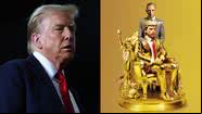 Donald Trump e pôster do filme 'O Aprendiz' - Getty Images e Reprodução/Studiocanal