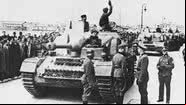 Tropas nazistas nas ruas de Tessalônica - Getty Images