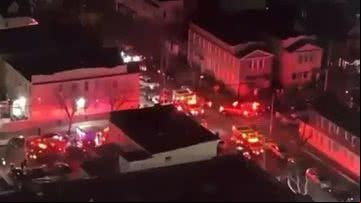 Visão aérea do local do tiroteio - Reprodução