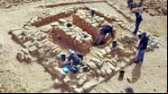 Vista aérea da escavação do cemitério - Divulgação/Israel Antiquities Authority