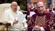 O papa Francisco (à esqu.) e cena do filme Conclave (à dir.) - Getty Images e Divulgação