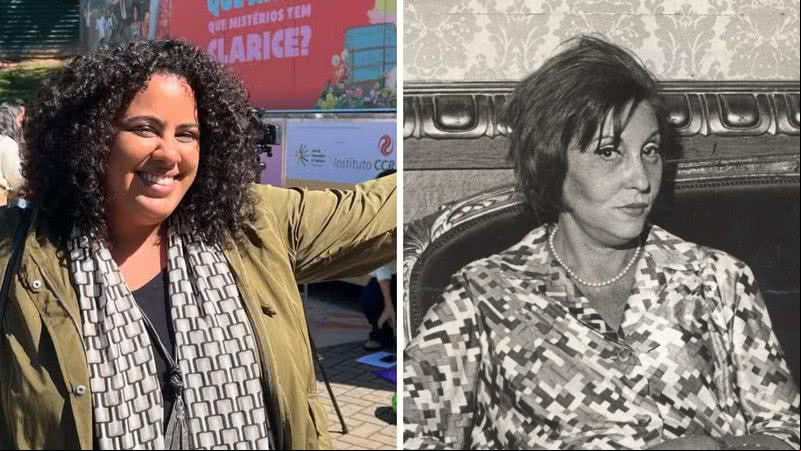 Mariana Valente e Clarice Lispector - Reprodução/Instagram; Divulgação/Arquivo Nacional