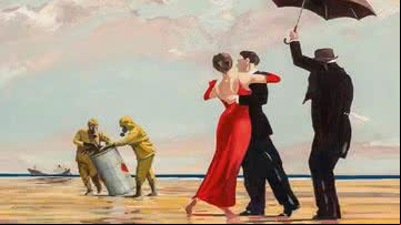 A obra "Crude Oil (Vettriano)" - Sotheby's