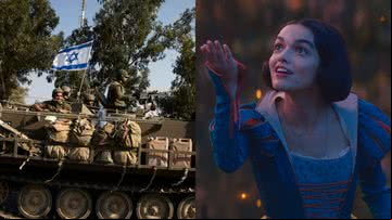 Imagem de Israel (à esqu.) e foto de Branca de Neve (à dir.) - Divulgação e Getty Images