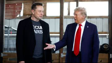 Elon Musk e Donald Trump - Getty Images