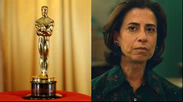 Estatuetas do Oscar (à esqu.) e cena de Ainda Estou Aqui (à dir.) - Getty Images e Divulgação