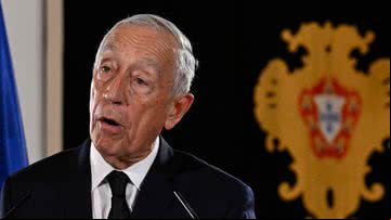 Marcelo Rebelo de Sousa, presidente de Portugal, em pronunciamento sobre eleições antecipadas - Getty Images