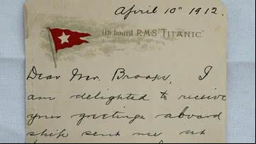Carta escrita pelo Coronel Archibald Gracie - Divulgação/Henry Aldridge and Son