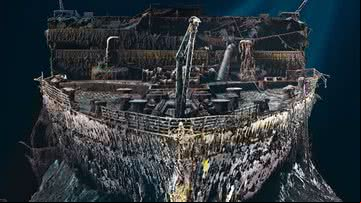 Destroços do Titanic em 3D - Reprodução/Youtube (@NatGeo)