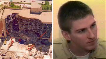 Atentado de Oklahoma City e Timothy McVeigh, responsável pelo ataque - Divulgação/FBI; Divulgação/Netflix