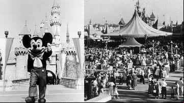 Imagens da inauguração da Disneylândia em 1955 - Getty Images