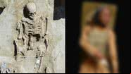 Restos mortais de guerreiro siberiano de 4.000 anos, e reconstrução de corpo completo - Divulgação/North-Eastern Federal University