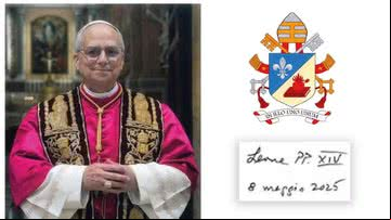 Vaticano explicou simbologia por trás do brasão do papa - Divulgação/Vatican News