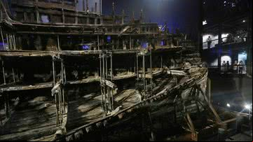 Detalhes do Mary Rose, navio do rei Henrique VIII - Getty Images