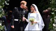 Príncipe Harry e Meghan Markle durante o casamento - Getty Images