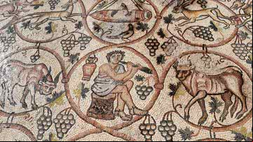 Registro do mosaico bizantino - Emil Aladjem, Autoridade de Antiguidades de Israel