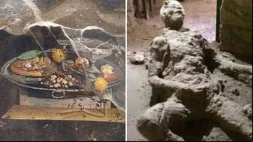 Ancestral da pizza em vítima em suposta posição depravada - Parque Arqueológico de Pompeia