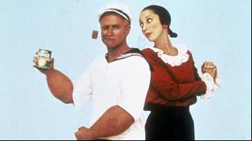 Robin Williams e Shelley Duvall deram vida a Popeye e Olívia Palito - Divulgação