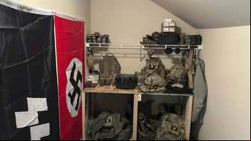 Armamento militar e objetos nazistas encontrados em esconderijo nos EUA - Divulgação/Thurston County Sheriff's Office