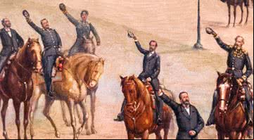 Detalhe do quadro Proclamação da República, de Benedito Calixto - Wikimedia Commons