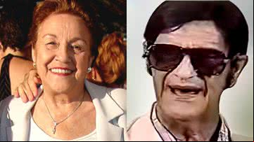 Nair Bello e Chico Xavier, em colagem - Sérgio (Savaman) Savarese via Wikimedia Commons  e Divulgação/YouTube/Vídeo