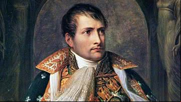 Antiga pintura de Napoleão Bonaparte - Domínio Público via Wikimedia Commons