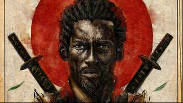 Ilustração de Yasuke, o samurai negro - Anthony Azekwoh via Wikimedia Commons