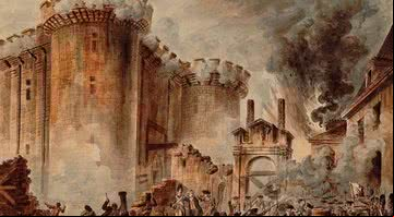 Pintura da Queda da Bastilha, por Jean-Pierre Houël (1735-1813) - Bibliothèque nationale de  / Domínio Público, via Wikimedia Commons
