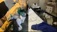 Fotos tiradas dentro de quarto de motel onde idosa era mantida em cárcere privado - Divulgação/Polícia Civil de Pernambuco