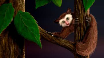 Reprodução/Biodiversity Institute/Museu de História Natural/Kristen Tietjen - Ilustração do primata Ekgmowechashala