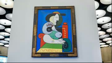 Imagem do quadro "A mulher com relógio" de Pablo Picasso - Reprodução/Instagram/Sotheby's