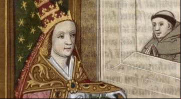 Ilustração da Papisa Joana de 1560 - Domínio Público