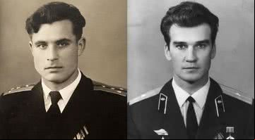 Os russos Vasily Arkhipov e Stanislav Petrov, respectivamente - Wikimedia Commons